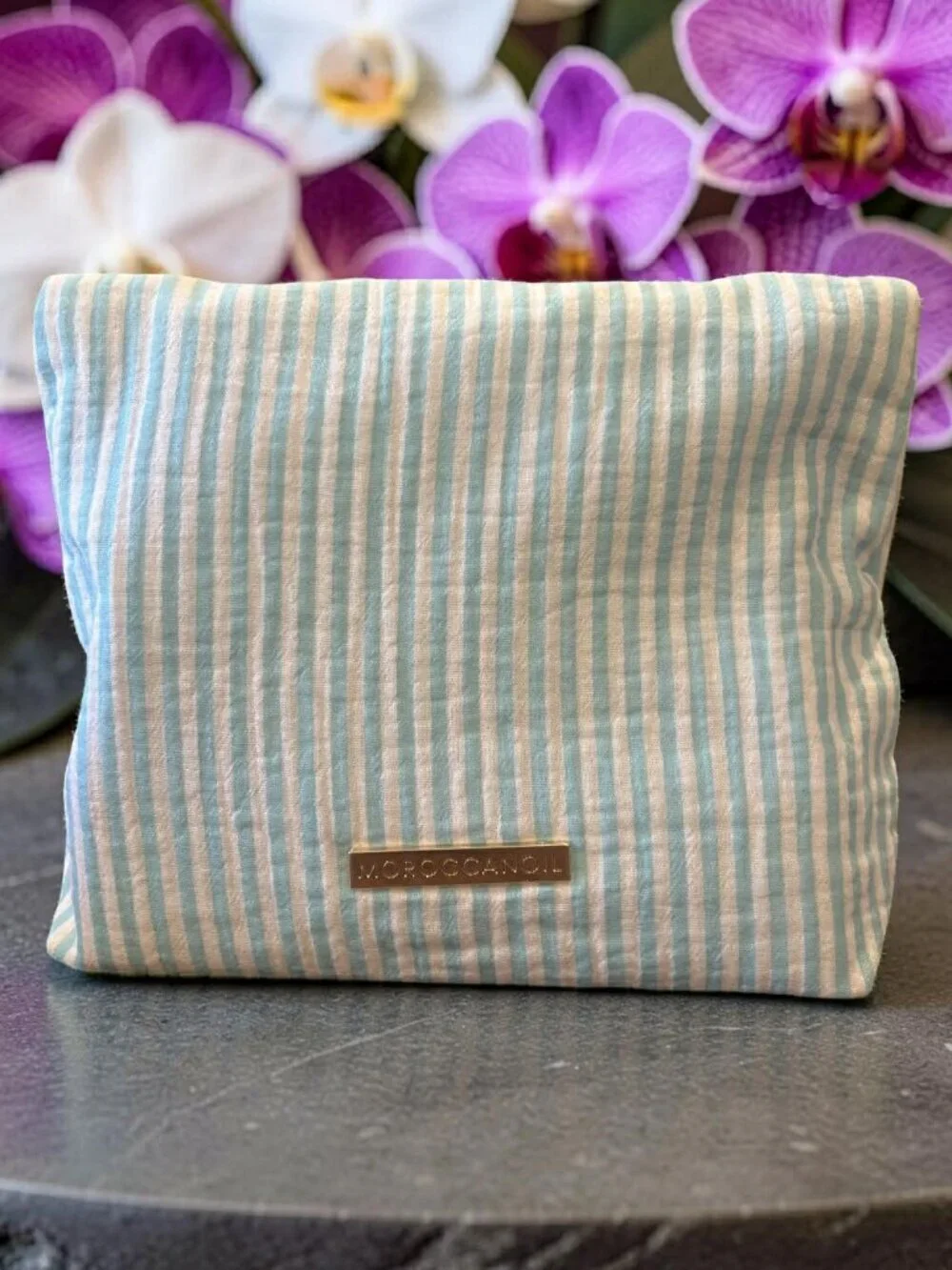 Moroccanoil Frizz Control Shampoo Conditioner Frizz Shield Spray Cosmetic Bag